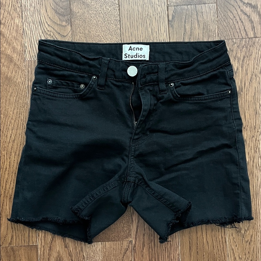 Acne Studios Charcoal Denim Shorts